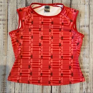 REI Red Crop Top. Size Small. EUC